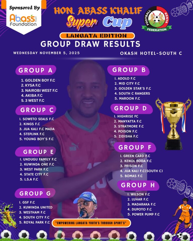Golden Stars Set to Shine in Hon. Abass Khalif Super Cup – Lang’ata Edition (Group B Battle Begins!)